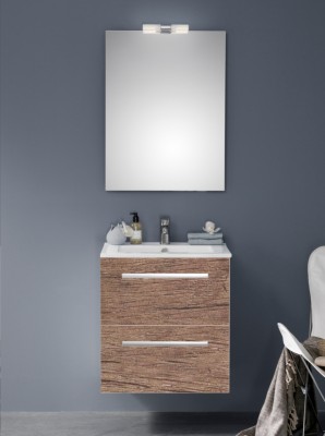 Meuble WOODSTOCK 2 tiroirs chene nebraska 60cm