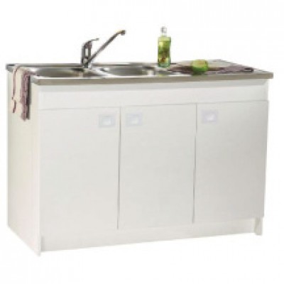 Meuble Sous-évier DECLIQ 100cm 2 portes NEOVA