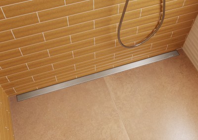 Barrette de finition FUNDO RIOLITO inox carreler 800mm WEDI