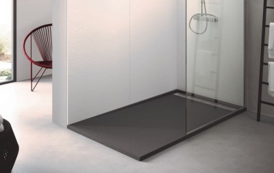 Receveur DAILY'C caniveau ardoise anthracite 160x90cm
