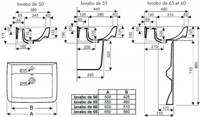 Cache siphon lavabo Prima Style céramique blanc ALLIA