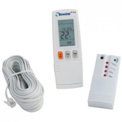 Thermostat ECOCLIM IR avec récepteur IR et cable RJ11 10m ECOCLIM