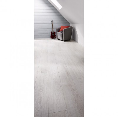 Sol stratifié COTTAGE chêne blanc des Alpes 129,1 x 19,3 cm 1.495m2