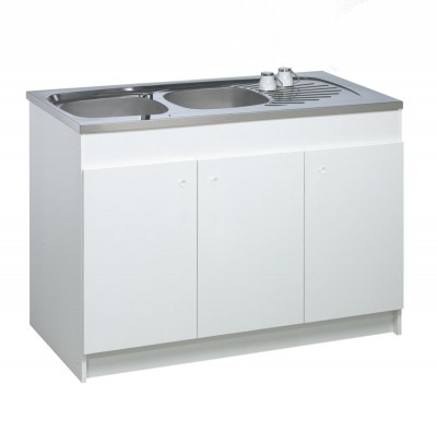 Meuble sous évier 3 portes 120 cm MODERNA