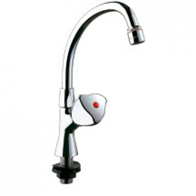 Robinet pilier bec mâle avec tête à clapet DELABIE