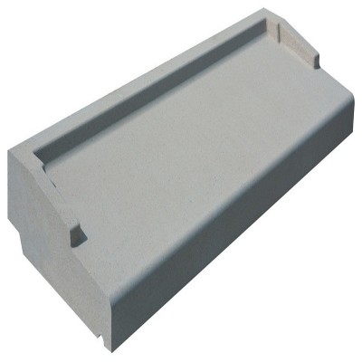 Appui de fenêtre nez arrondi pressé ton gris 150x35x6cm WESER