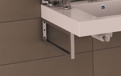 Paire de consoles porte-serviettes SERENITE hauteur 15cm NEOVA