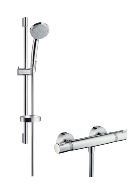 Combiné de douche thermostatique CROMA 100 Vario - HANSGROHE 27034000