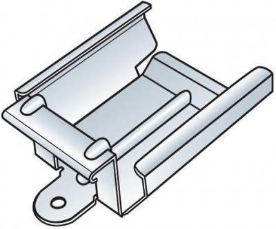 Raccord clip et attache en acier Téclip pour fourrure S47 boîte de 50 pièces SINIAT