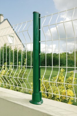 Platine poteau Axor aluminium gris 7016 110 x 108 mm DIRICKX