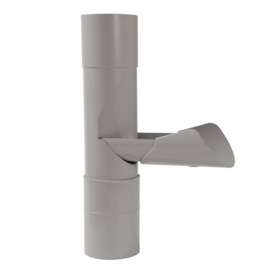 Récupérateur d'eau de pluie pour tube de descente cylindrique gris diamètre 100 mm NICOLL