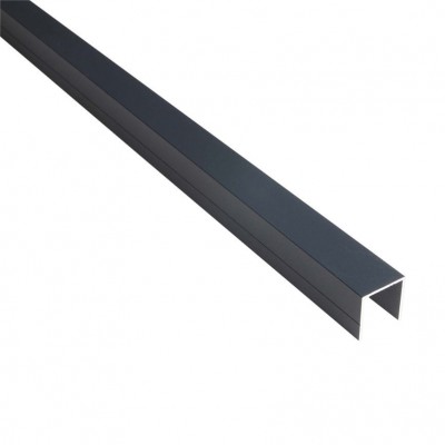 Rail aluminium Pacific en u gris 32 x 28 x 1800 mm FIBERDECK