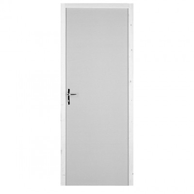Bloc-porte bâti fin de chantier pré peint à clé 40 mm hauteur 204 cm largeur 73 cm droite