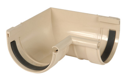 Angle intérieur 90° pour gouttière demi-ronde de 25 NICOLL