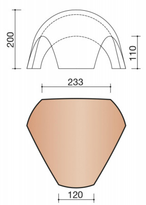 Rencontre base-poinçon 3 voies nuagé 233 x 200 mm KORAMIC