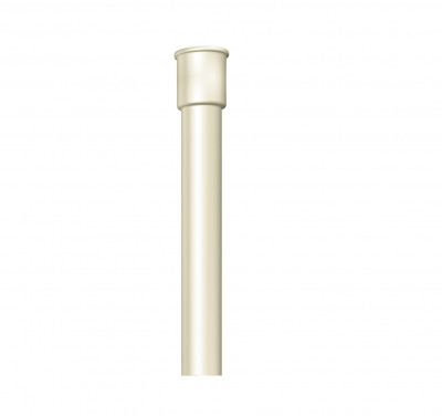 Dauphin fonte droit 80 x 1000 mm blanc sable PROFIMO