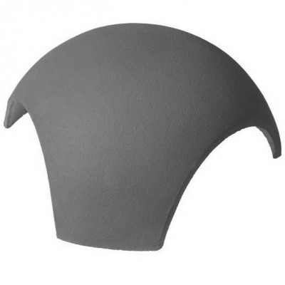 Rencontre 3 voies demi-ronde AS204 terre cuite anthracite nouveau 260 x 187 mm MONIER