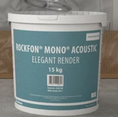 Enduit de finition Mono Acoustic Elegant Render seau de 15 kg ROCKFON