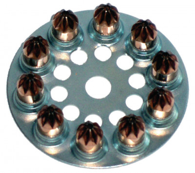 Charge disque pour cloueur 6,3/10 marron boîte de 100 pièces SPIT