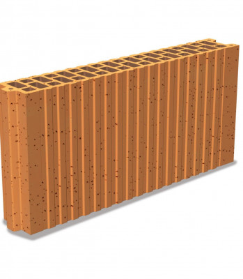 Brique pour about/cloison Cloisobric traditionnelle T8 verticales 500 x 80 x 240 mm POROTHERM