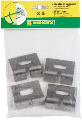 Fixation murale Axor inox 40 x 45 mm sachet de 4 pièces DIRICKX