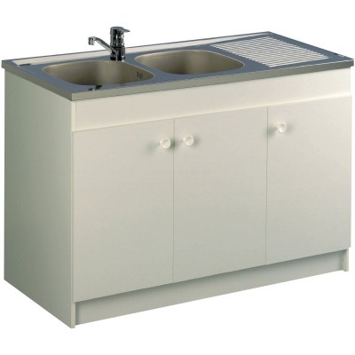 Sous-évier LIBERTY 120 3P blanc AQUARINE