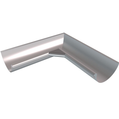 Équerre agrafée extérieure longue zinc naturel développé 250 mm diamètre boudin 16 mm HILD