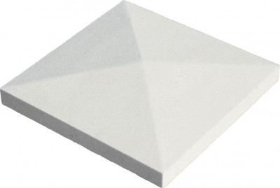Chapeau pointe de diamant 40 x 40 cm blanc casse WESER