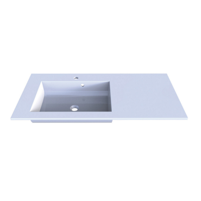 Plan synthèse PLENITUDE 105 vasque à gauche profondeur 38