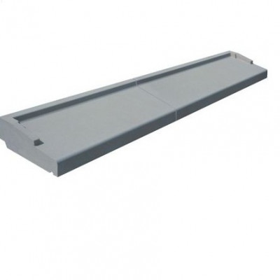 Appui de fenêtre nez arrondi gris 220 x 35 x 6 cm WESER