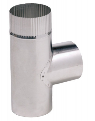 Té équerre aluminium ventilation diamètre 125/131 TEN