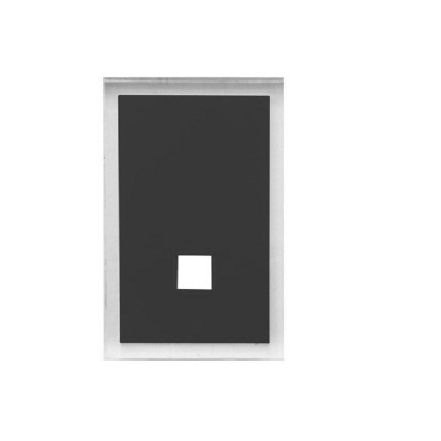 2 couvre plaque Maine noir GEDY