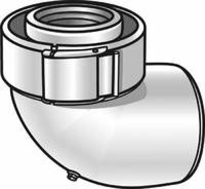 Coude à 87° alu/PPS 80/125 DE DIETRICH