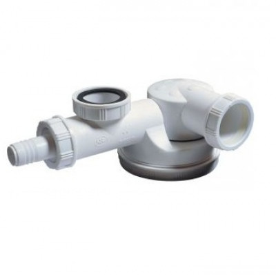 Siphon espace gain de place 1 bac extra plat WIRQUIN PLASTIQUES