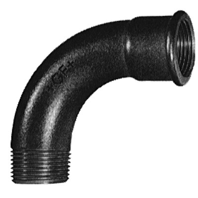 Courbe fonte malléable 1 galvanisée 12x17 ATUSA