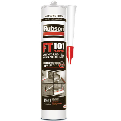 Mastic FT 101 ton pierre Flextec cartouche de 280 ml RUBSON