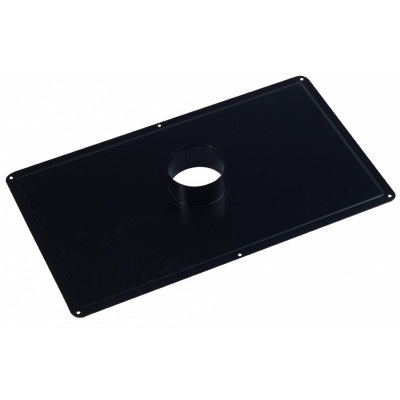 Plaque de propreté rectangulaire inox noir 80 x 300 x 500 mm TEN