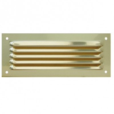 Grille métal laiton sans moustiquaire Cdt 240 x 140 mm AUTOGYRE
