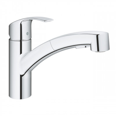 MItigeur monocommande évier douchette dual bec bas GROHE