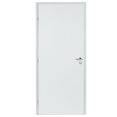 Bloc-porte prépeint gauche poussant à clé 211 x 73 cm