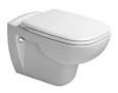 Pack WC suspendu compact D-Code sans bride avec abattant frein de chute DURAVIT