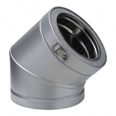Elément coudé Inox-galva 45° diamètre 180 mm POUJOULAT