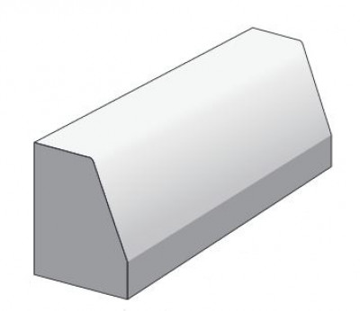 Raccord droit Citybus T4H/T2 béton gris classique CRP