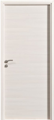 Bloc-porte FUJI droite mélaminé finition frêne blanc huisserie KM1 204 x 83 cm MENUISERIES D'OLT 