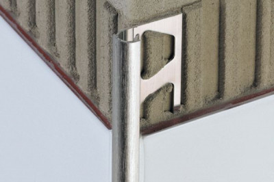 Profilé mural Schlüter®-RONDEC-ACG aluminium chromé anodisé - H. 10 mm x L. 2,5 m - SCHLUTER SYSTEM 
