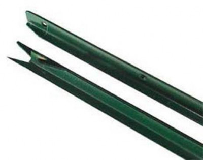 Poteau Té plastifié vert longueur 2,25 m DIRICKX