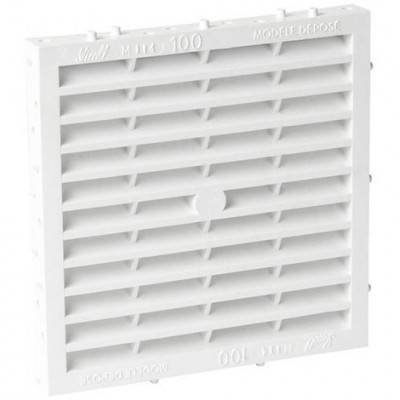 Grille d'aération façade à sceller 118 x 118 mm NICOLL