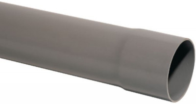 Tube PVC NF Me gris diamètre 75 mm longueur 4 m EU épaisseur EV 