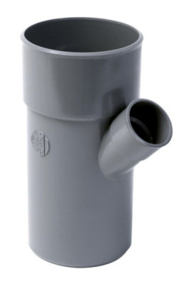 Culotte simple MF 45° gris PVC Nicoll - diamètre 100/75 mm - NICOLL