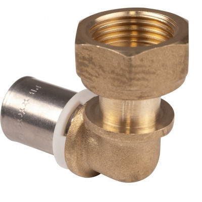 Coude écrou tournant à sertir 3/4 20 x 25 PB TUB